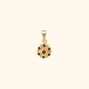 Bloom Granaat Ketting | Gold Plated