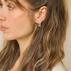 Smoky Pavé Hoops